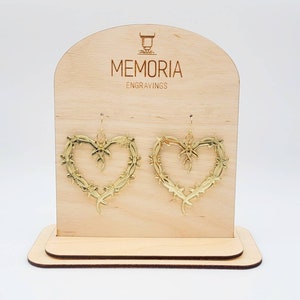 Karol G Heart Earrings Gold Acrylic
