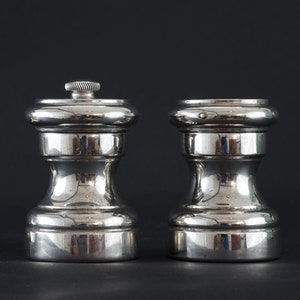 Cartier Silver Salt and Pepper Set in Cartier Box
