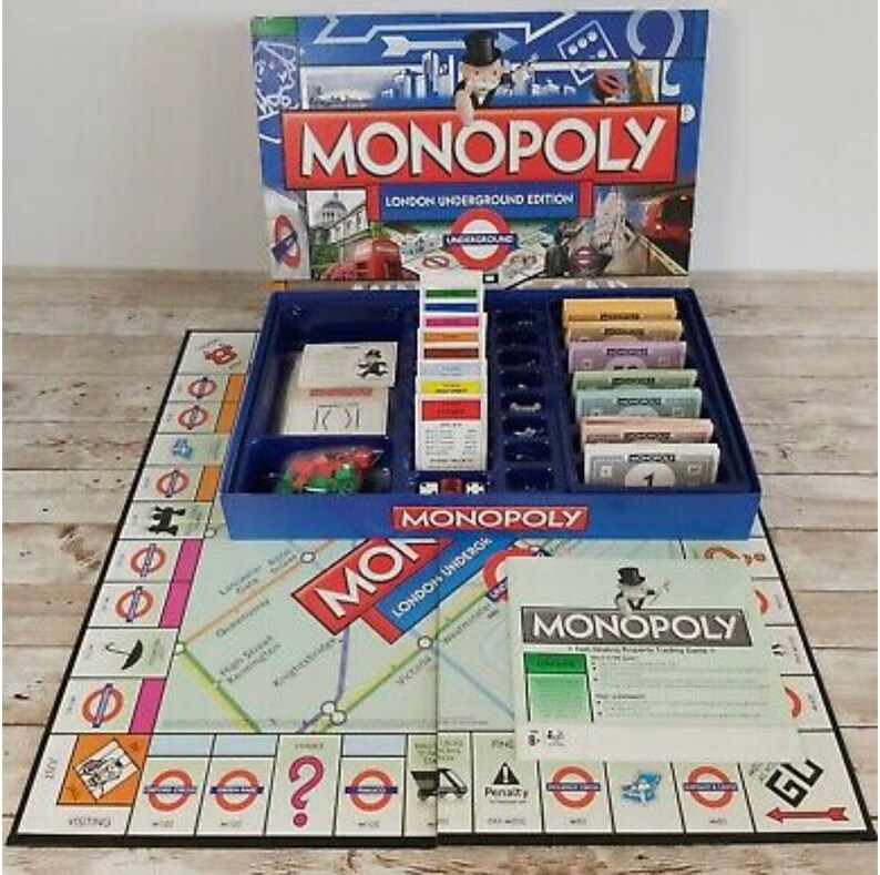 Monopoly London Underground Edition 08 Etsy