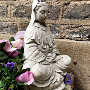 Divine KWAN YIN Statue (29cm) For The Home Or Garden. From  Sius