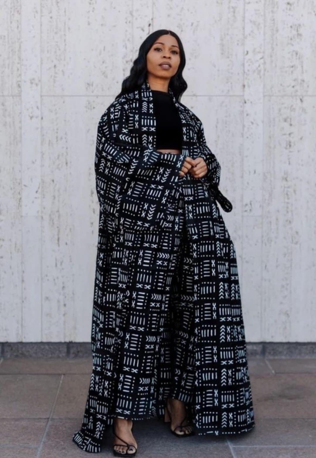 Ankara kimono pants main image 1