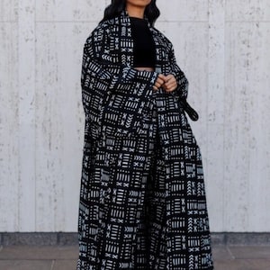 Ankara kimono, Ankara trench coat, African fashion,African kimono, African 2piece set, Ankara print kimono,Ankara pants, African clothing.