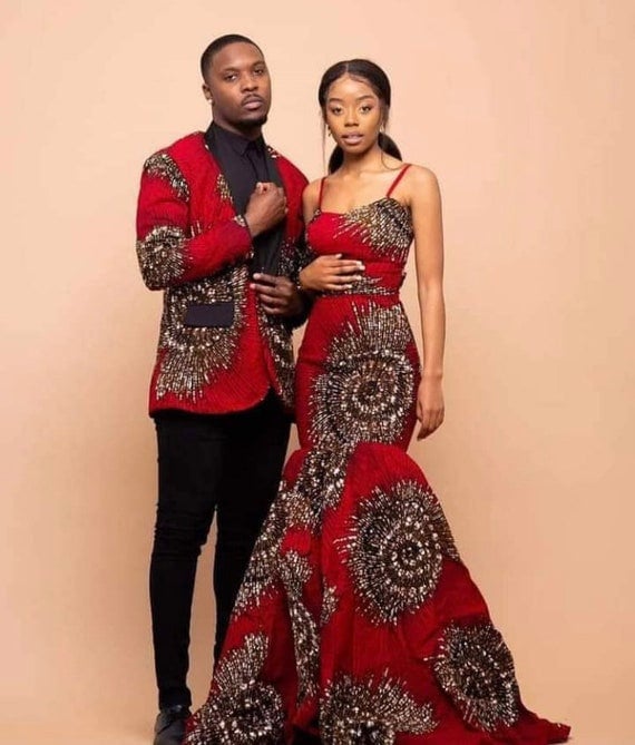 african wear dresses for engagement African Engagement Dresses