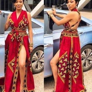 Mermaid Infinit Dress,African outfit,  African clothing, African fashion, African long gown,African dress, Party dress,Ankara wax, Red dress