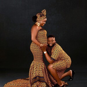 Couple African outfit,Couple African clothing,African fashion,African men clothing,African dress,CoupleMatching Outfits,Pregnancy photoshoot