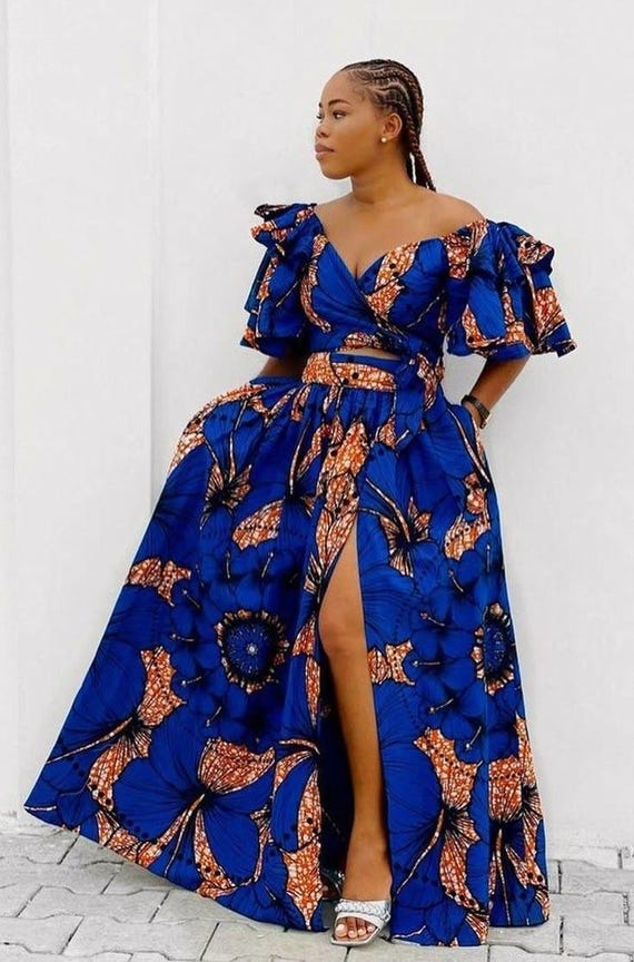 Ankara dress , Infinity Dress, Maxi African Dress, Ankara long Dress, African clothing for Women, African Fashion, Ankara style, two pieces.