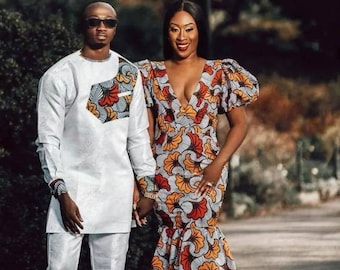Matching couple set,African couple outfit,African couple clothing,African Clothing for men,Ankara dresses,African dress for women,Couple set