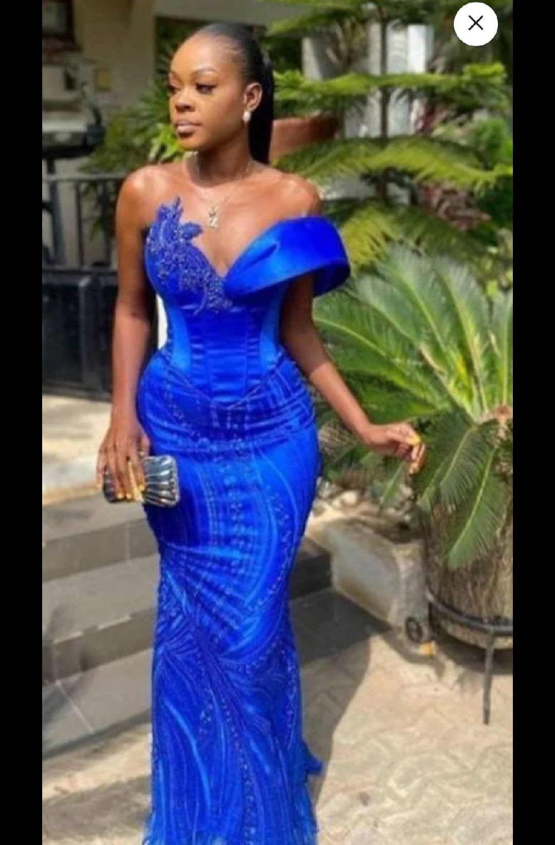 Royal Blue Nigerian Dress - Etsy