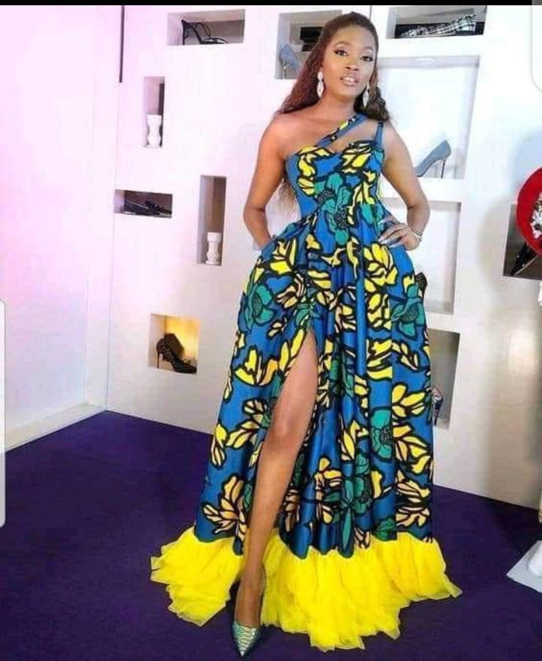 African Print Infinity Maxi Dress, Infinity Dress, Long African Dress, Ankara Maxi Dress, African Clothing for Women, African Fashion