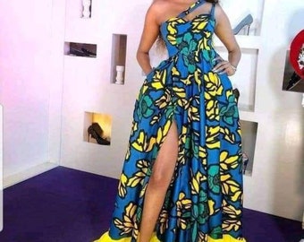 African Print Infinity Maxi Dress, Infinity Dress, Long African Dress, Ankara Maxi Dress, African clothing for Women, African Fashion