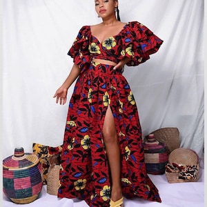 Ankara dress , Infinity Dress, Maxi African Dress, Ankara long Dress, African clothing for Women, African Fashion, Ankara  two pieces fashio
