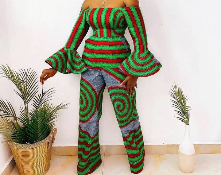 Moda Ankara, stampe africane, abbigliamento femminile, moda africana, abito africano, abito elegante, abiti da sposa, abiti mozzafiato, tuta