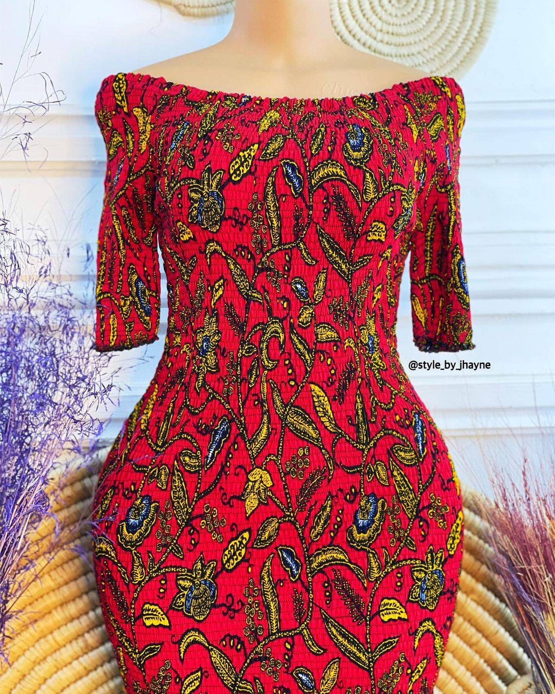 Robe élastique, robe infini, mini robe, robe africaine, robe d