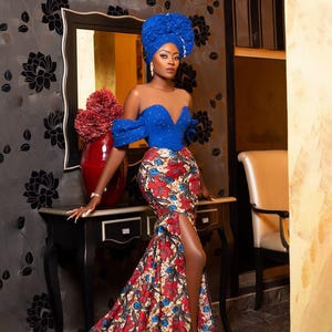 Ankara corset dress ,Trending Dress,  African Dress, Ankara Dress,African clothing for Women, African Fashion, Ankara fashion, Wedding dress