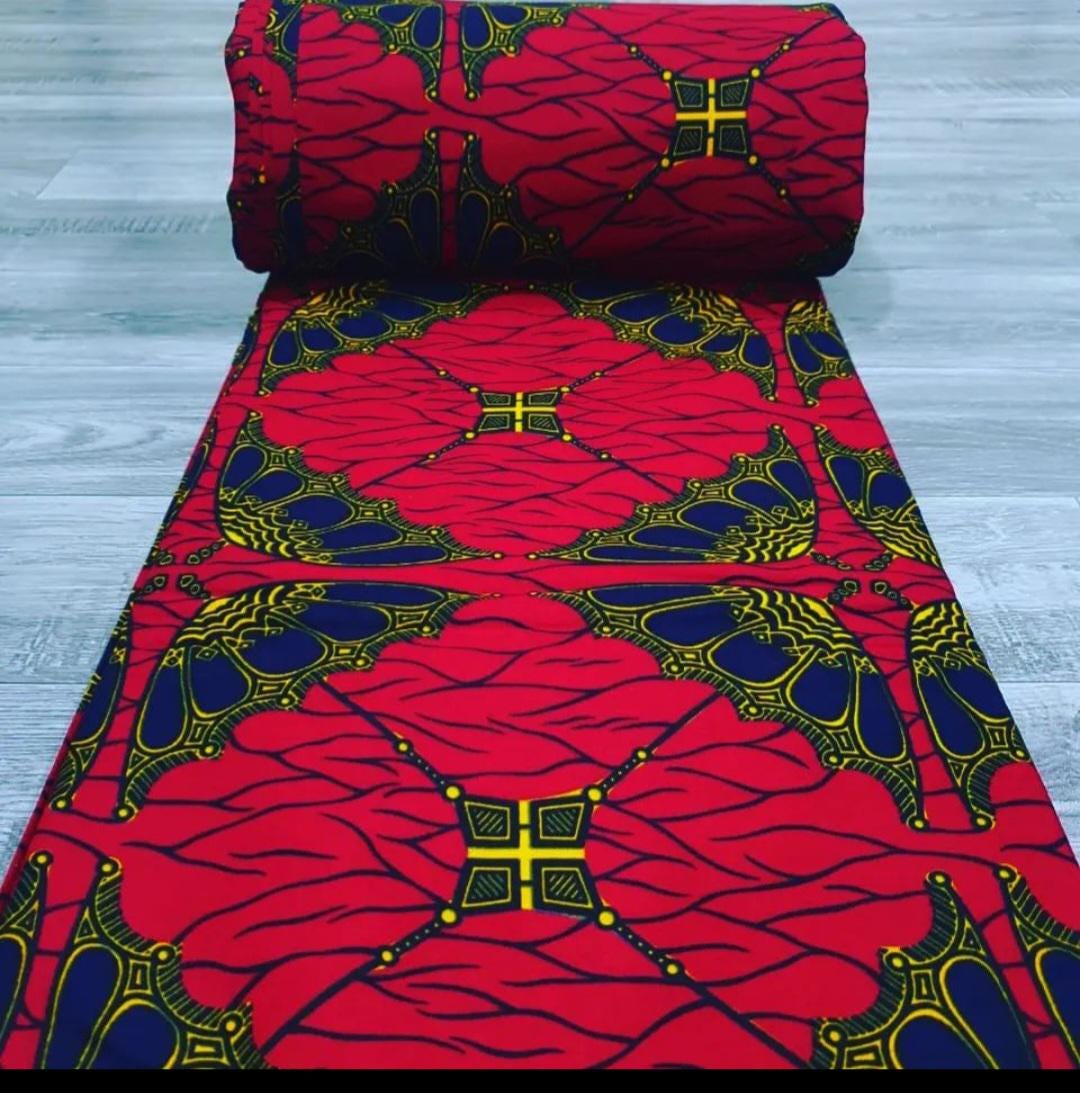 Buy Ankara Fabric 6 Yards, African Wax Print, 100% Cotton African