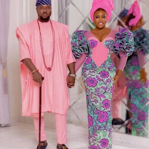 Trending couple outfits, Couple African outfit, Couple African clothing, African fashion, African Matching clothing, African dress, Dashiki