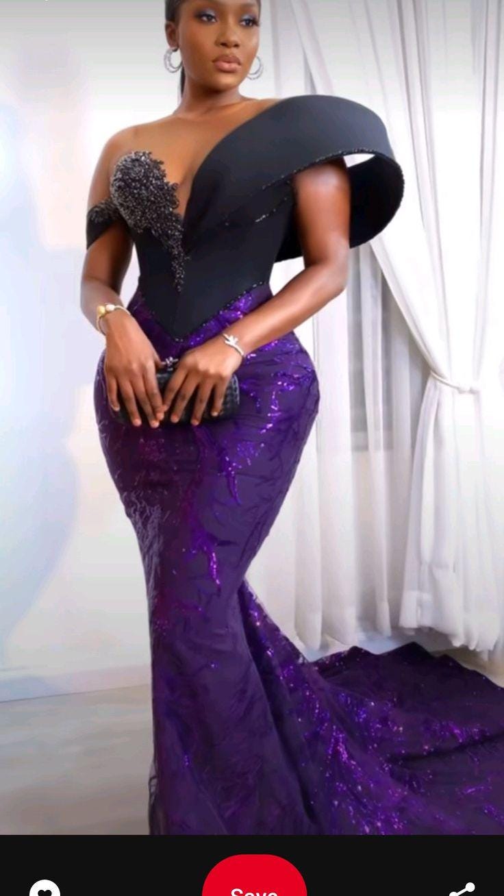 Purple Nigerian Gown - Etsy