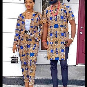 Couple African Outfit, Couple African Clothing, African Fashion ...