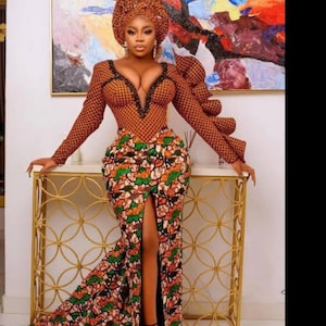 Prom dress,African fashion,Women African Clothing, African Fashion,Ankara Dress,Ankara corset outfits,African Fashion,Maxi Dress, Mermaid