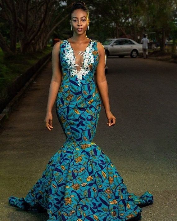 African Mermaid Dress,african Clothing, Ankara Maxi Mermaid Gown,african Prom  Dress,ankara Gown,african Gown African Clothing.wedding Dress - Etsy Denmark