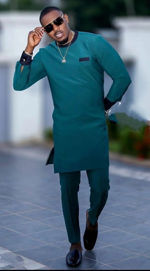 Conjunto de hombres, traje africano, ropa africana, moda africana