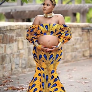 Maternity two pieces ,African outfit,  African clothing,African fashion,African clothing,Maternity photoshoot ,Pregnancy photoshoot, African