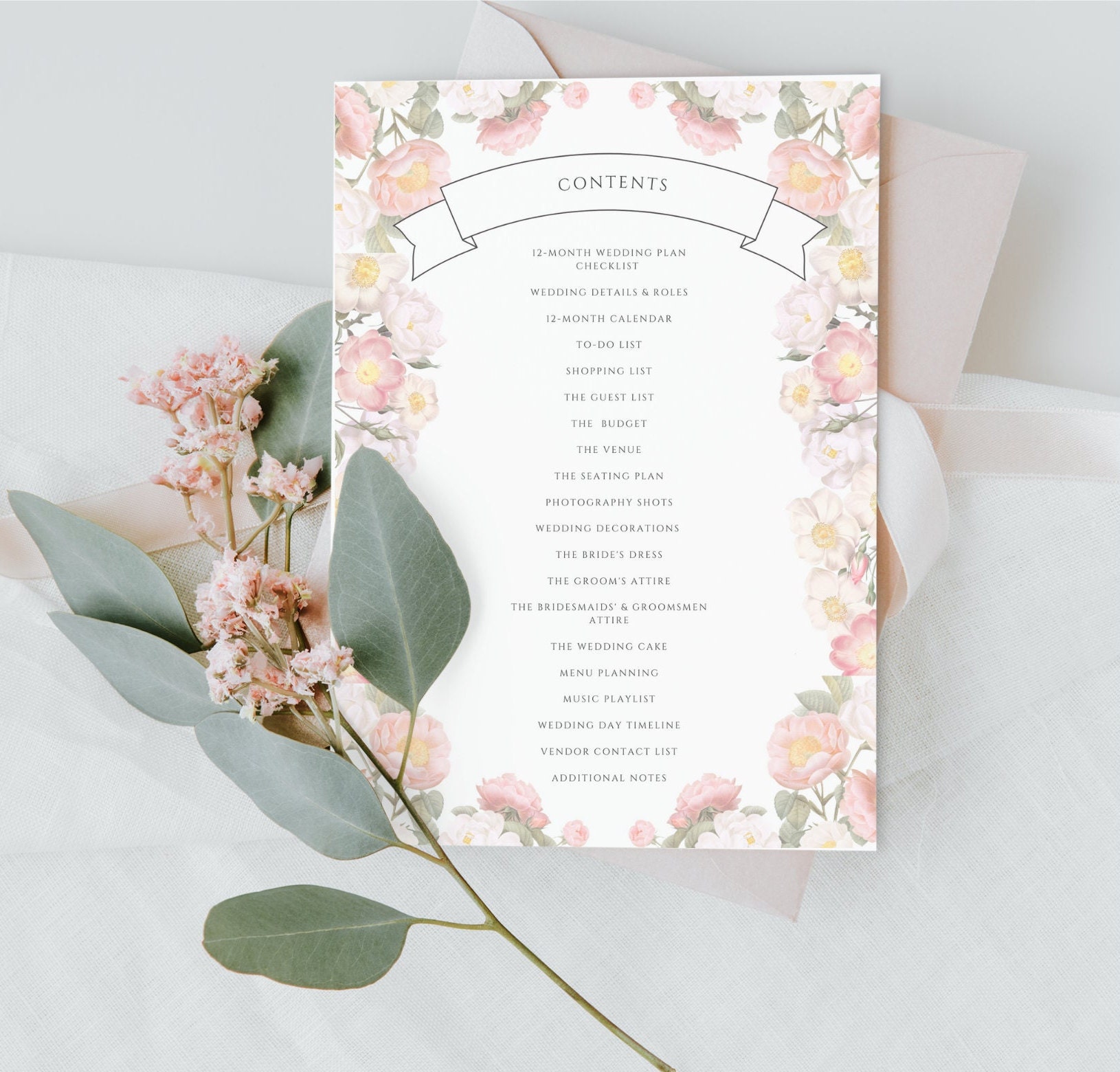 Wedding Planner Printable Wedding Planner PDF Download Binder Template ...