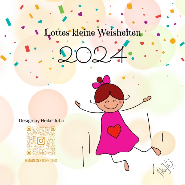 Monatstischkalender „Lottes kleine Weisheiten 2024“