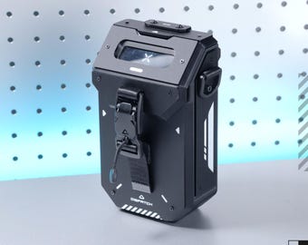 Riñonera modular blindada, contenedor, caja utilitaria, sistema MOLLE, ropa táctica futurista Techwear PORT-B7