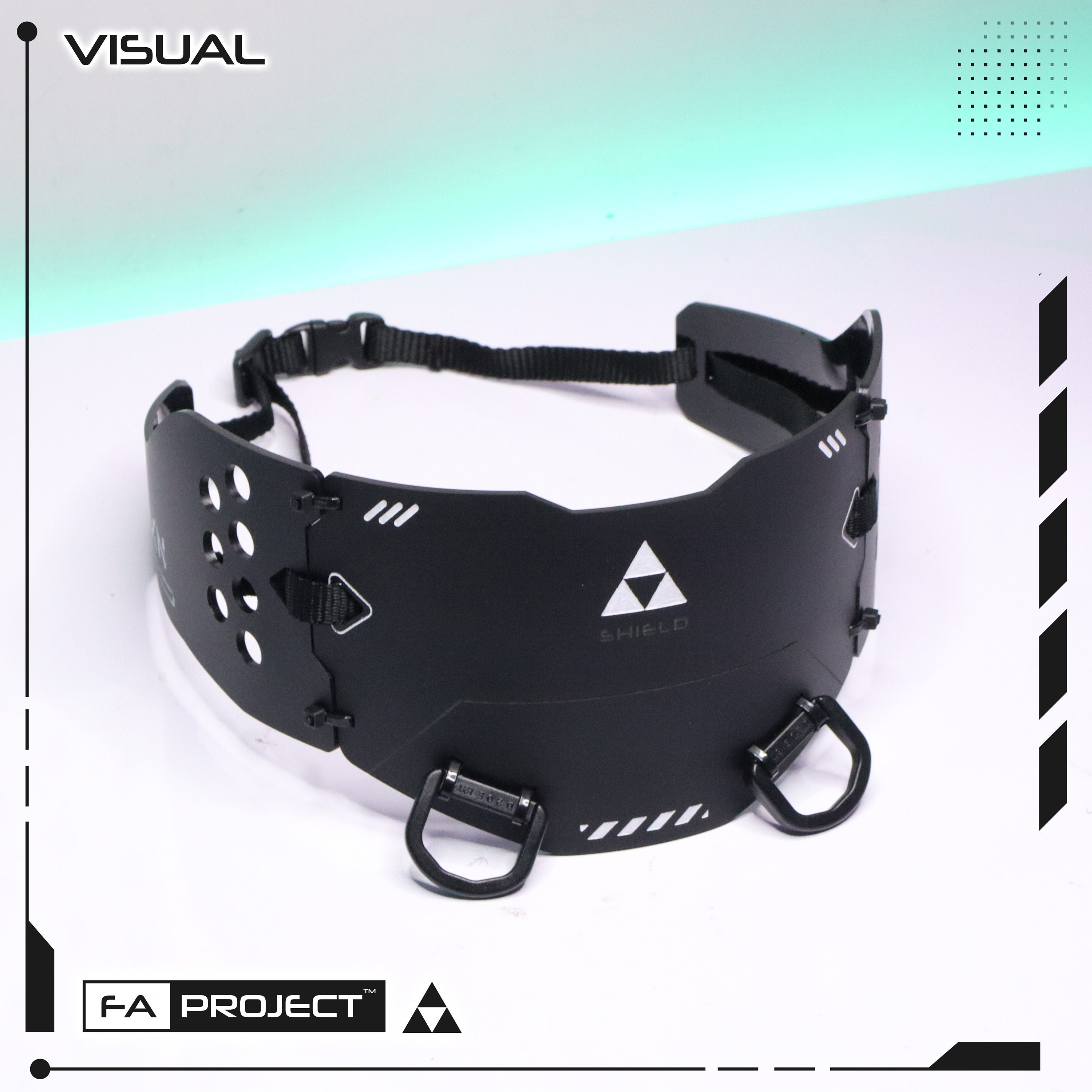Armored Neck Cover Collar Futuristic Tactical Techwear ARMOR-X05N