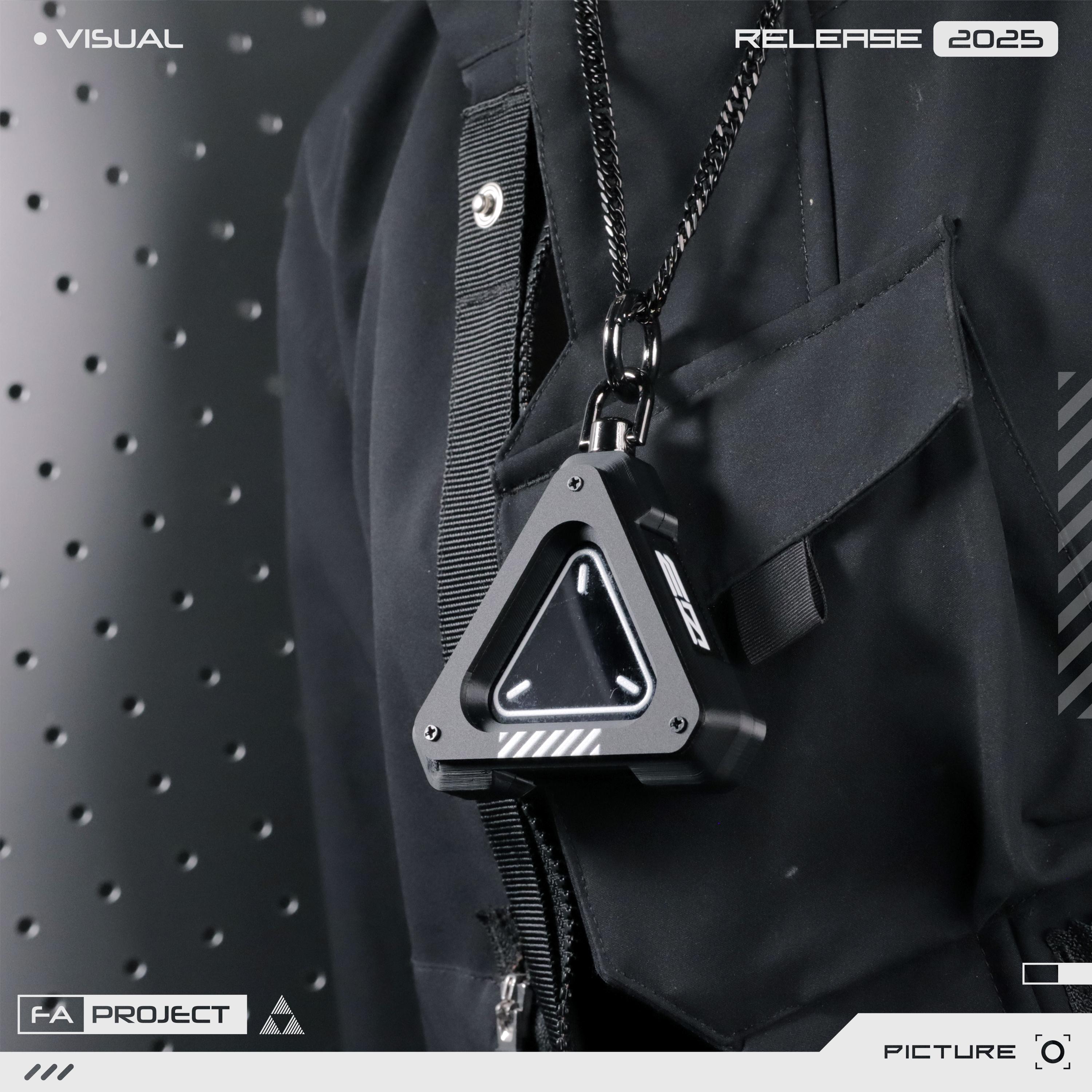 Futuristic Armored Mini Storage EDC Keychain - SD Card & Key