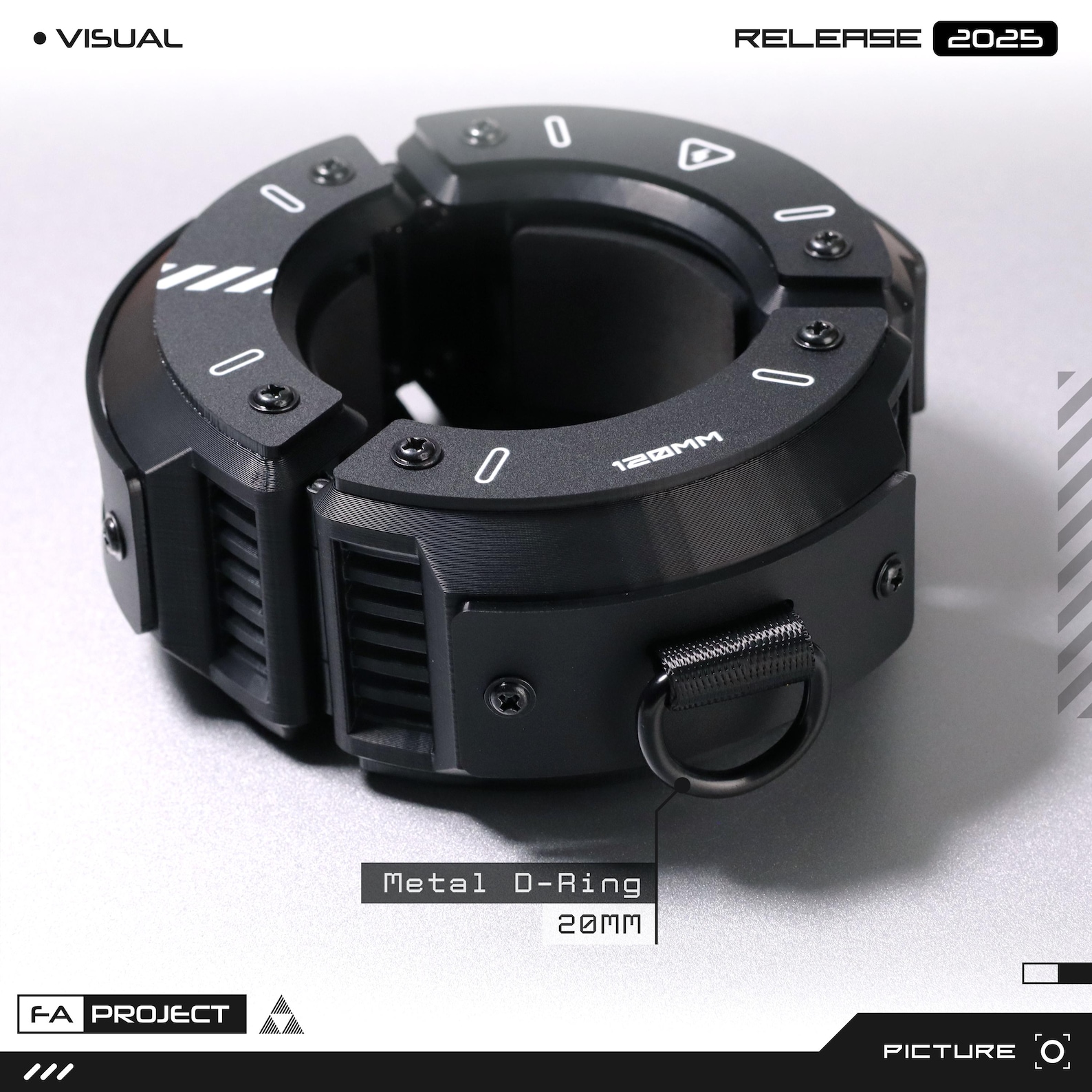 Armored Dual LED Cuff Bracelet Wrist Shackles Magnetic Enclosure LOC ...