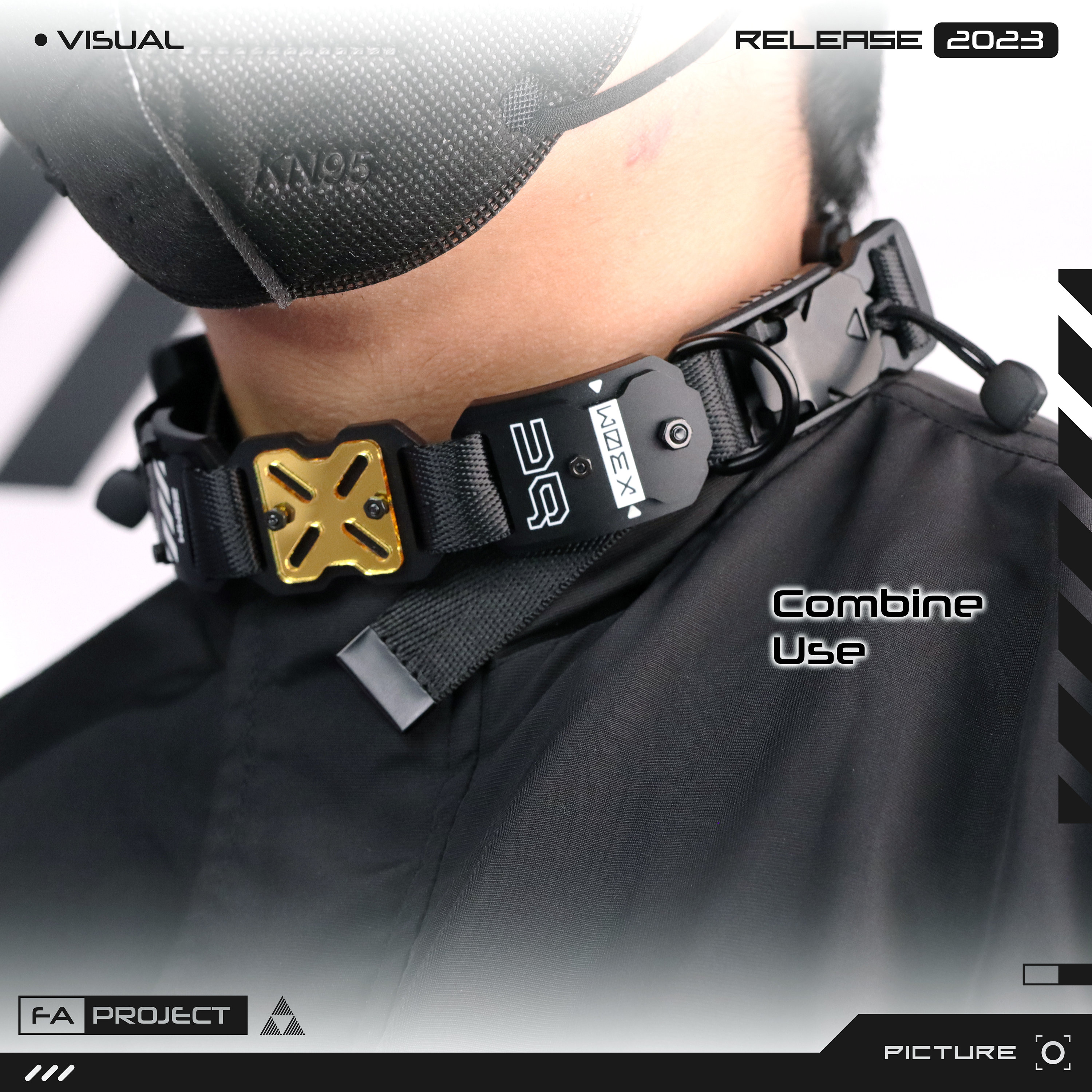 Adjustable Bracelet Wristband Choker Legband Armband Tactical
