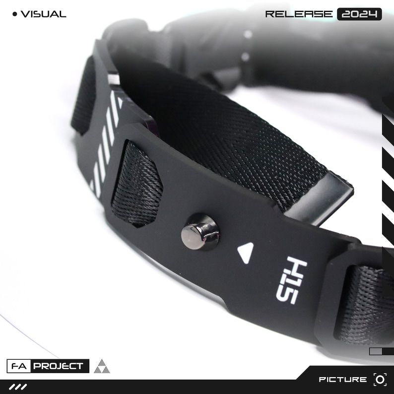 May include: Black headlamp with white accents and the text "H15". The headlamp has a black strap and a metal buckle. The text "RELEASE 2024" is also visible.