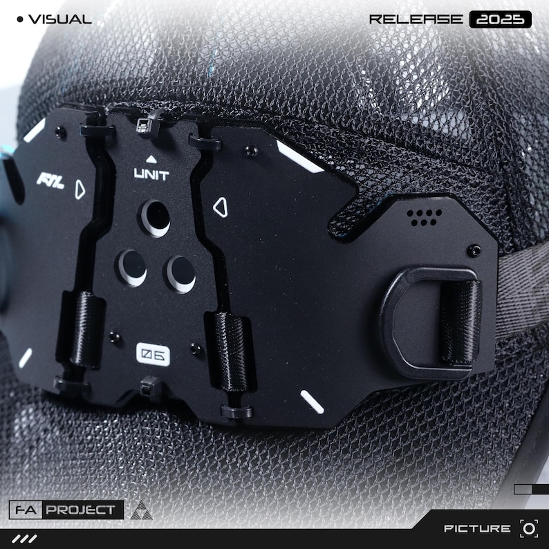 Modular Hat Cap Tactical Futuristic Modular Armored Panel Headwear Mesh Baseball Cap ...