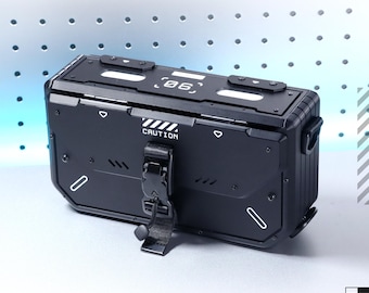 Modular Armored Utility Sling Satchel Bag Container Box MOLLE System Tactical Futuristic Techwear. PORT-B6 [BLACK]