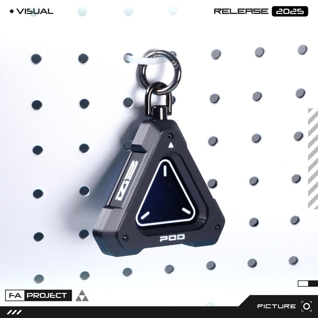 Mini Ssd Keychain Futuristic Armored Mini Storage EDC Keychain - SD Card & Key ...