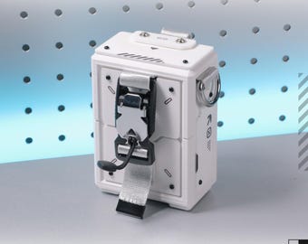 Modular Armored Utility Pouch Carry Box MOLLE System Tactical Futuristic Techwear White