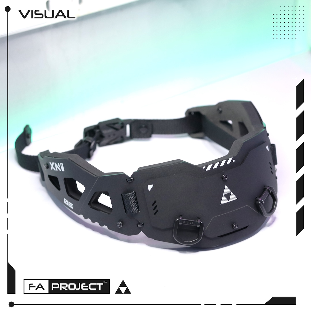 Armored Neck Cover Collar Futuristic Tactical Techwear Mecha