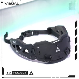 Collare copricollo corazzato Futuristico tattico Techwear Mecha ARMOR-X06N