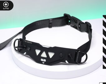 Armored Spike Horn Plate Headband with Glow in the dark Accessories Futuristic Mecha style HB-02S
