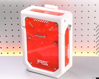 Modular Sling Satchel Bag Container Box with Translucent Panel & Magnetic Enclosure PORT_A5-TYPE-1 [Plasma Lab]