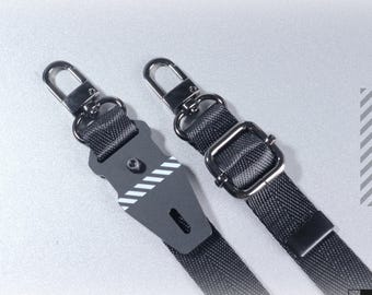 Verstellbarer 20-MM-Riemen mit doppeltem Drehverschluss aus Zinklegierung | Body Harness Lanyard Mode-Accessoires