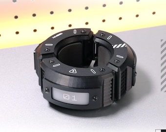 Armored Dual LED Cuff Bracelet Wrist Shackles Magnetic Enclosure LOC-312 [BLACK]