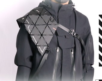 Modular Futuristic Armored Chainmail Half Cloak Shoulder Modular Futuristic Armored Chainmail Half Cloak Shoulder