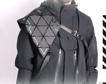 Modular Futuristic Armored Chainmail Half Cloak Shoulder / Hip Equilateral Triangle Plate ETX-360HT Mark II