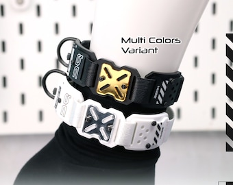Verstellbares Armband, Halsband, Beinband, Armband, taktisch, futuristisch, gepanzert, vielseitig verwendbar, BC-X30M