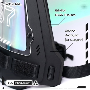 Armor Plate Brassard Hologram / Reflective Armband Tactical Futuristic ARMOR-IRX07A image 4