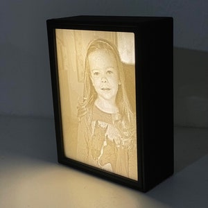 Cadre Lumineux 3D Naissance fille - Personnalisé