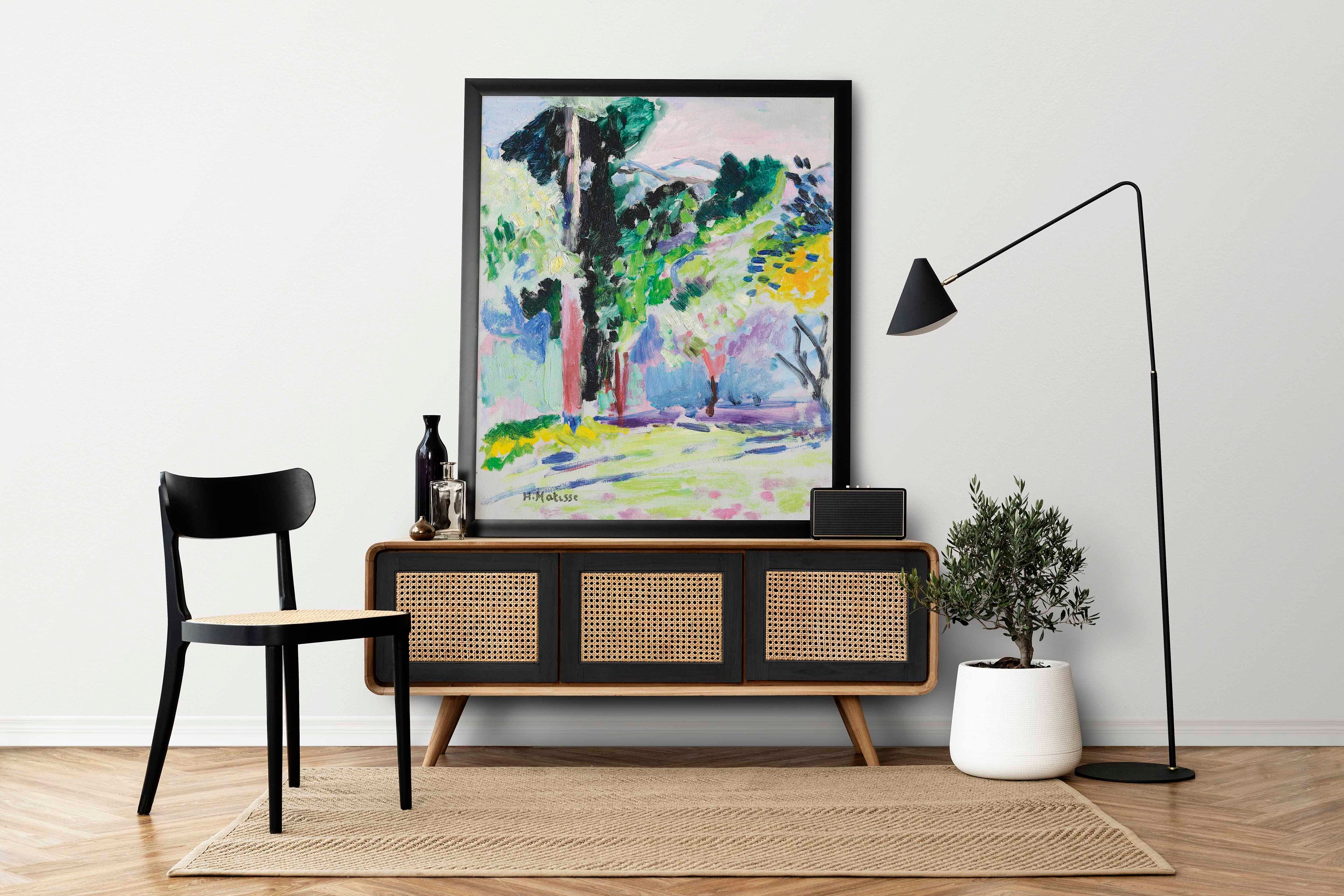 Affiche Henri Matisse , Paysage à Collioure Poster, Peinture Abstraite, Impression Matisse, Art Mura